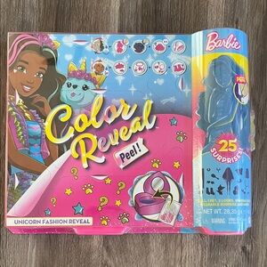 Barbie Color Reveal Unicorn Fashion Set with Pink and Blue